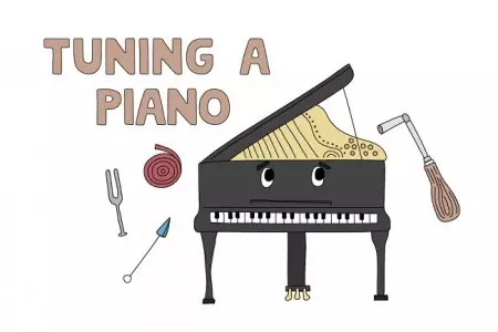 تجهیزات لازم برای کوک پیانو آکوستیک
